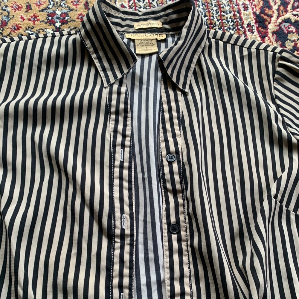 striped button up - Picture 2 of 3
